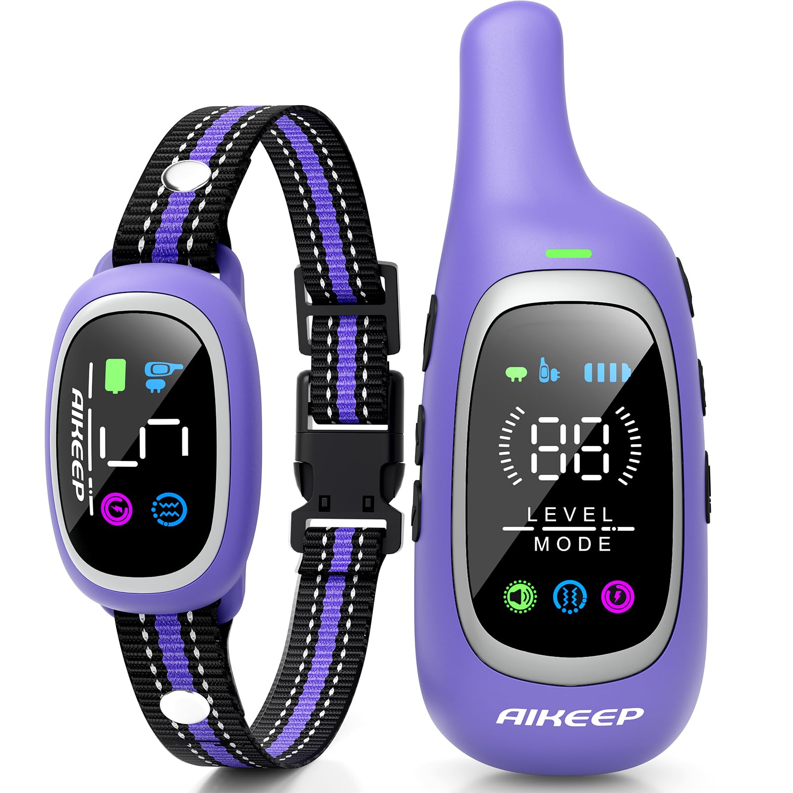 AIKEEP 2-in-1 dog training collar with remote for versatile training across yards.
