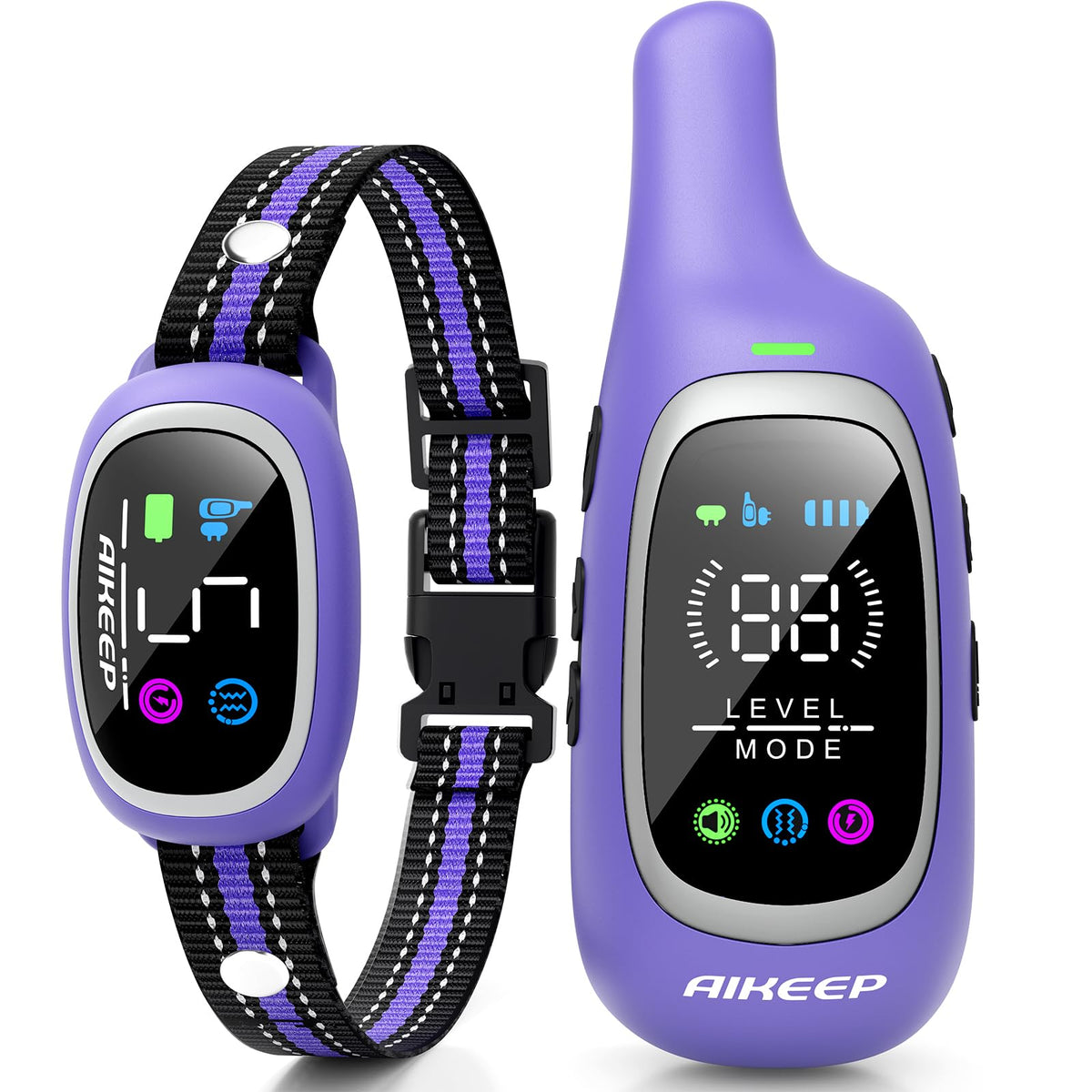 AIKEEP 2-in-1 dog training collar with remote for versatile training across yards.