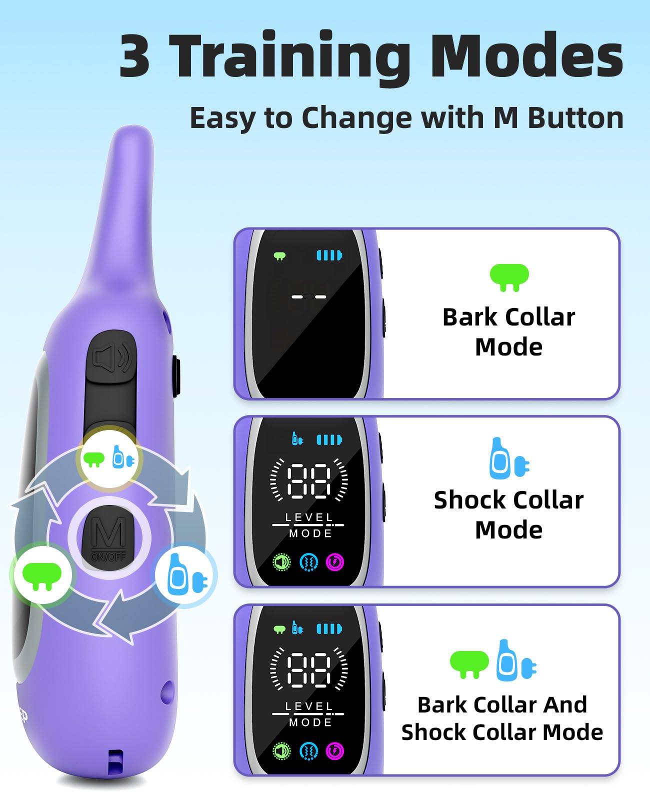 AIKEEP IP67 waterproof e-collar ready for rain, mud, and swimming.