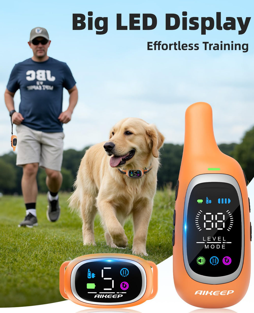 AIKEEP LED display offers clear visibility during evening training