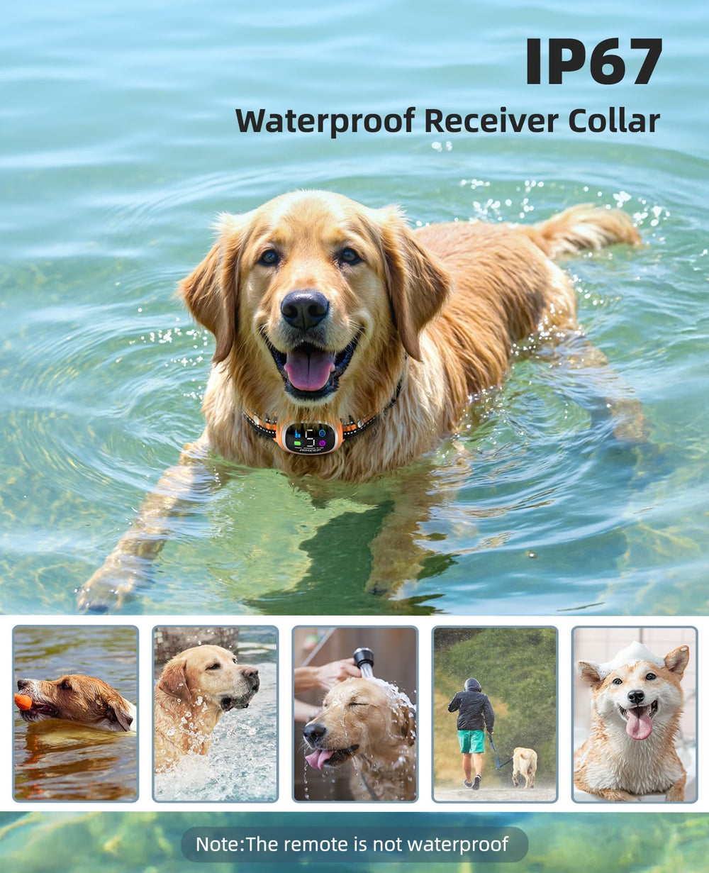 AIKEEP battery lasts 15+ days on collar and 30+ days on remote