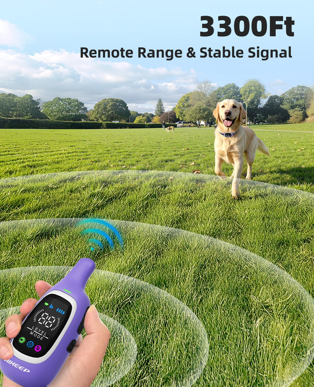AIKEEP long-range remote with 3300ft reach for sessions in parks and yards.