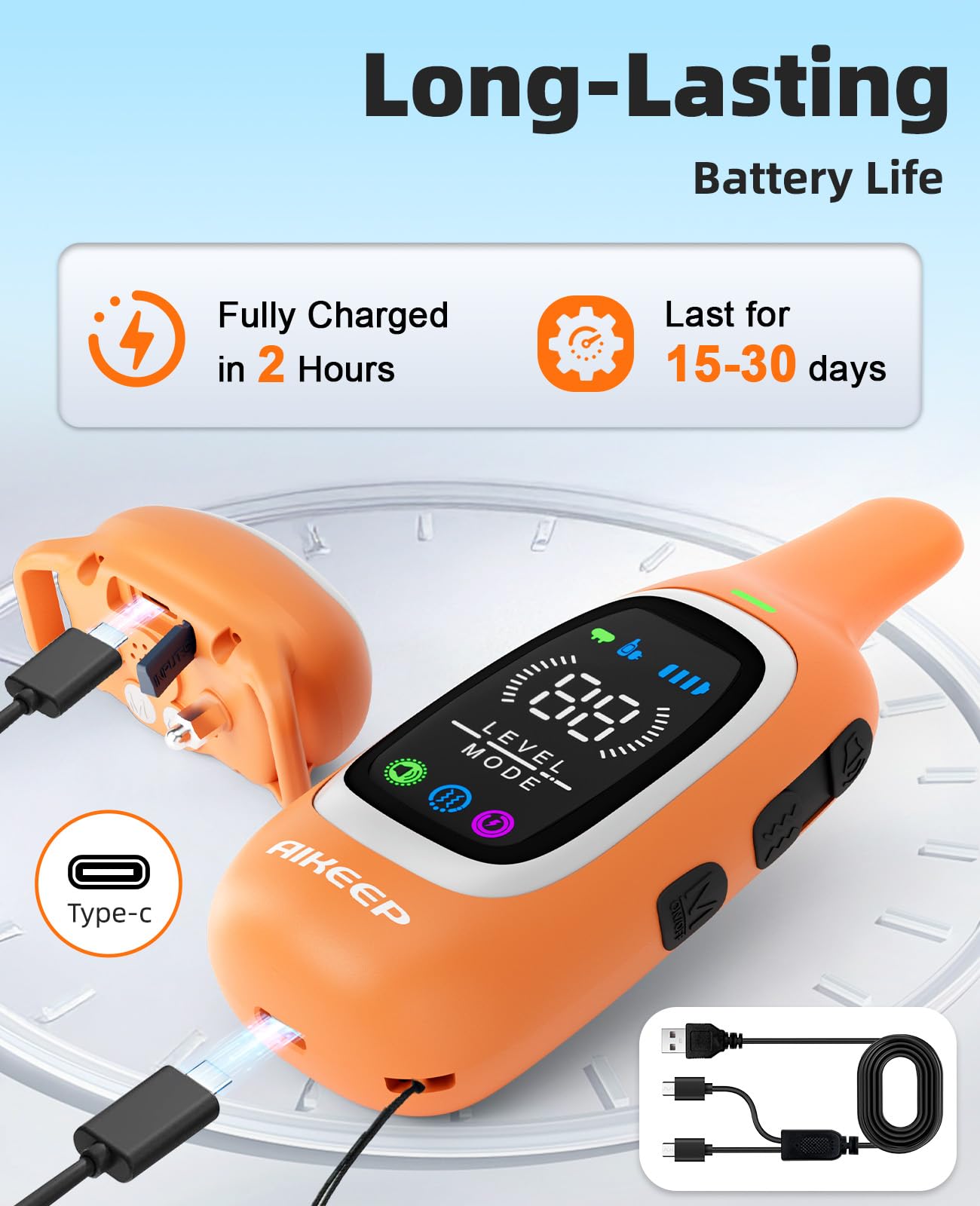AIKEEP safety lock prevents accidental operation during handling
