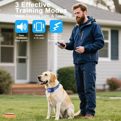 Aikko remote control for dog collar enables easy operation and safety lock.