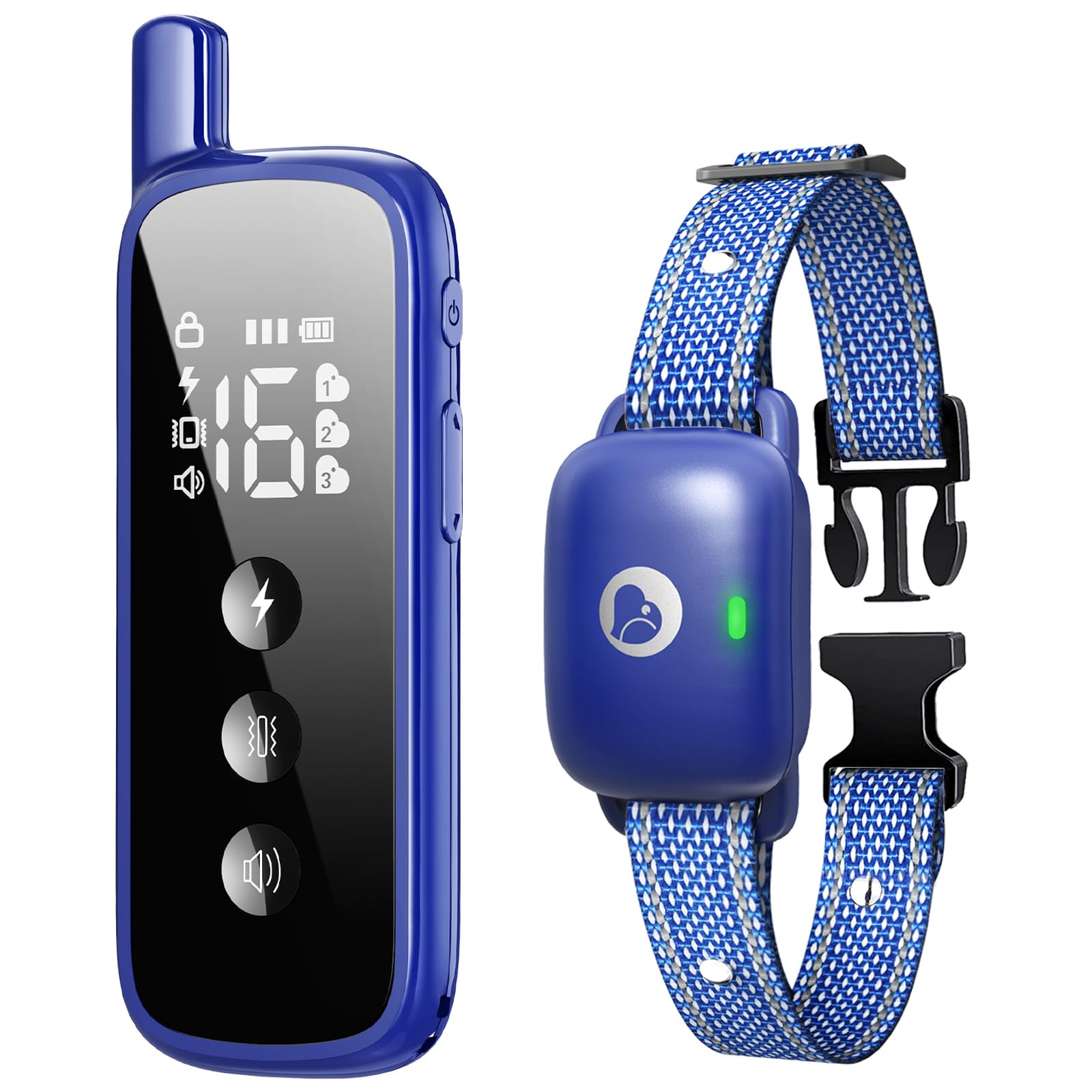 Aikko dog shock collar remote demonstrates simple control for training sessions