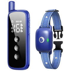 Aikko dog shock collar remote demonstrates simple control for training sessions