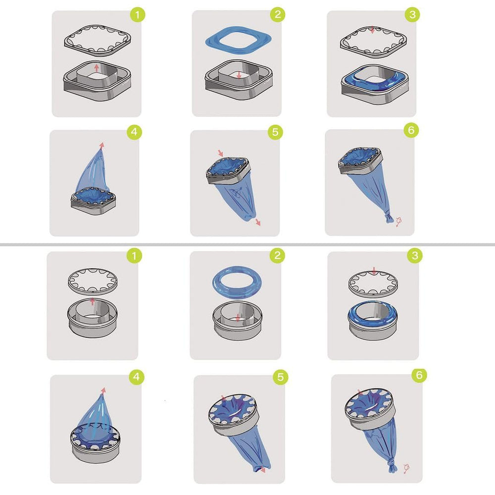 Aimidodo easy one-hand use refill with simple assembly steps.