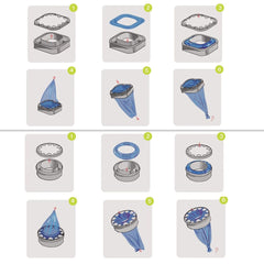 Aimidodo easy one-hand use refill with simple assembly steps.