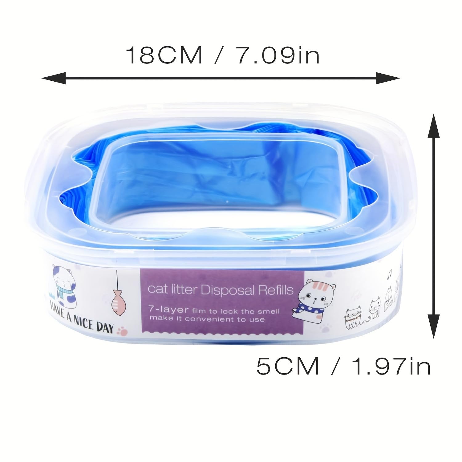 Aimidodo Genie refill bag closeup showing durable 7-layer film
