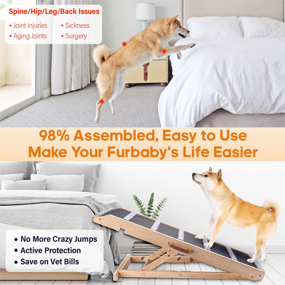 AIMSEAL dog ramp is ready to use right out of the box for quick help