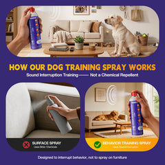 AIMSEIZE citronella-scent spray bottle shown during outdoor training.