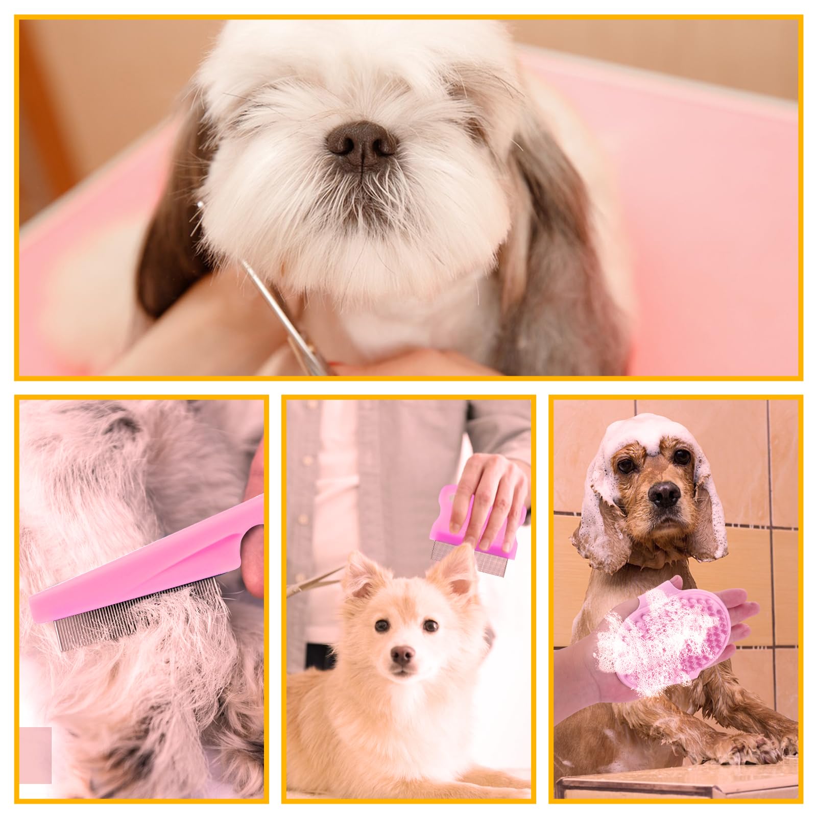 Aiolpy steel comb keeps fur fluffy and reduces shedding