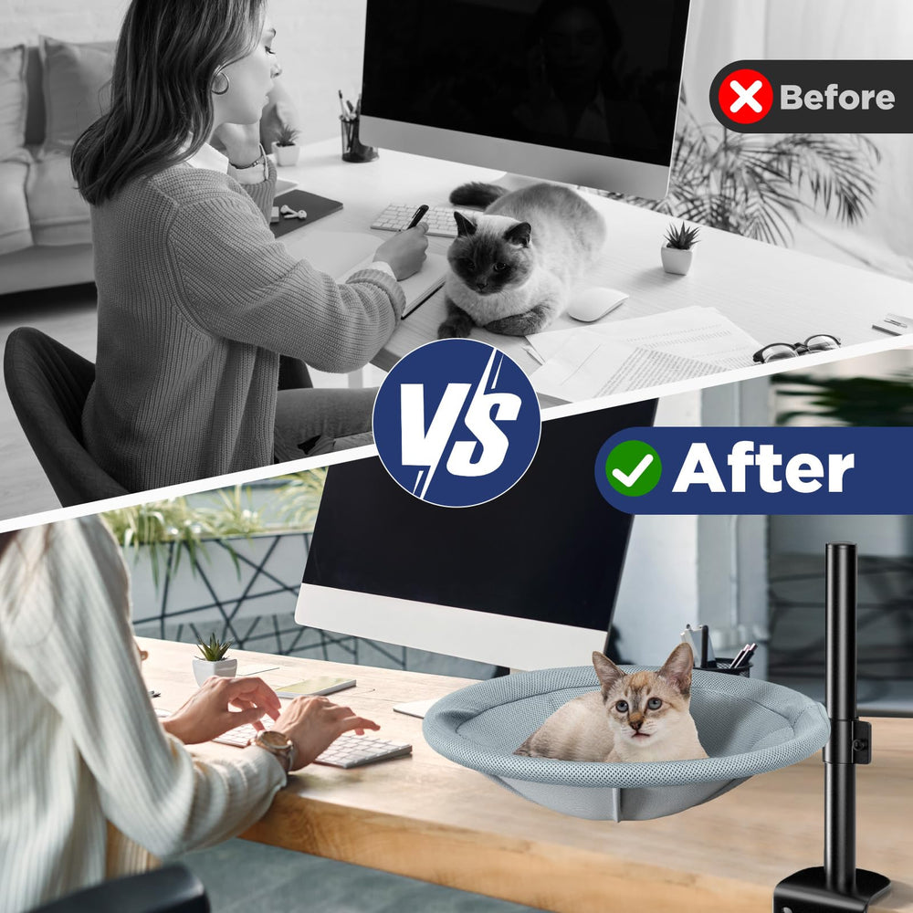 AIPERRO bed features breathable mesh cover to keep your cat cool.