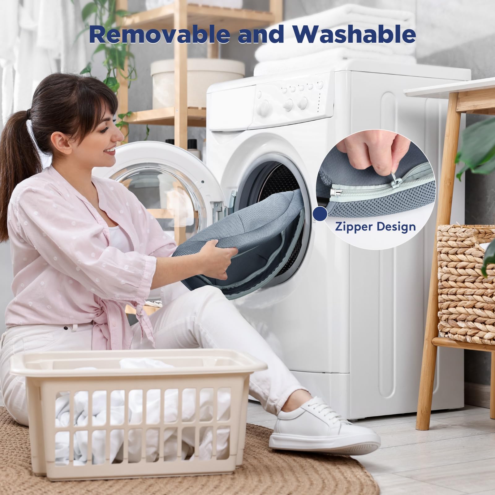 Compact 17 by 17 inch footprint suits small spaces.