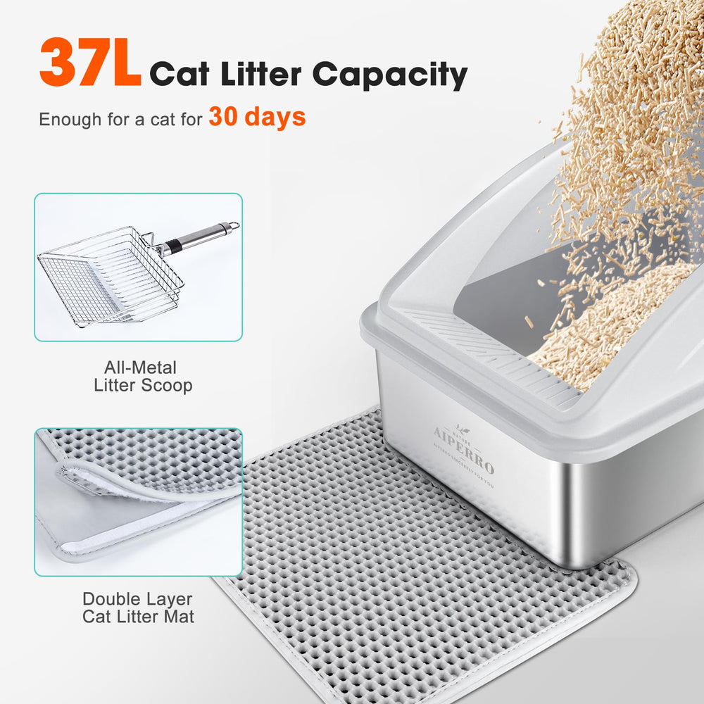 AIPERRO cat litter mat traps litter and dries quickly
