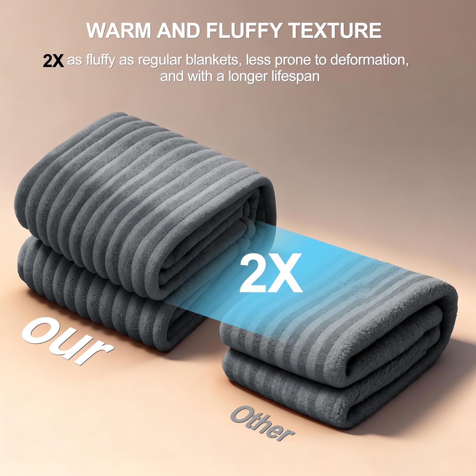 AIPERRO easy-care machine-washable blanket ready for quick cleanup.