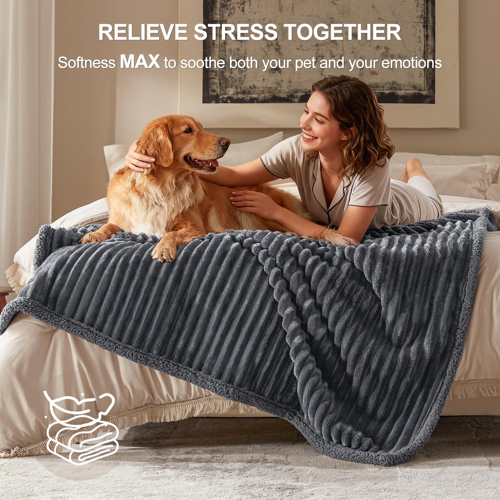 AIPERRO portable blanket folded for travel and outdoor adventures.