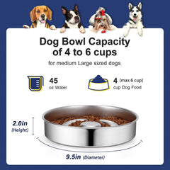 Aiperro internal barriers slow eating while keeping dog safe.