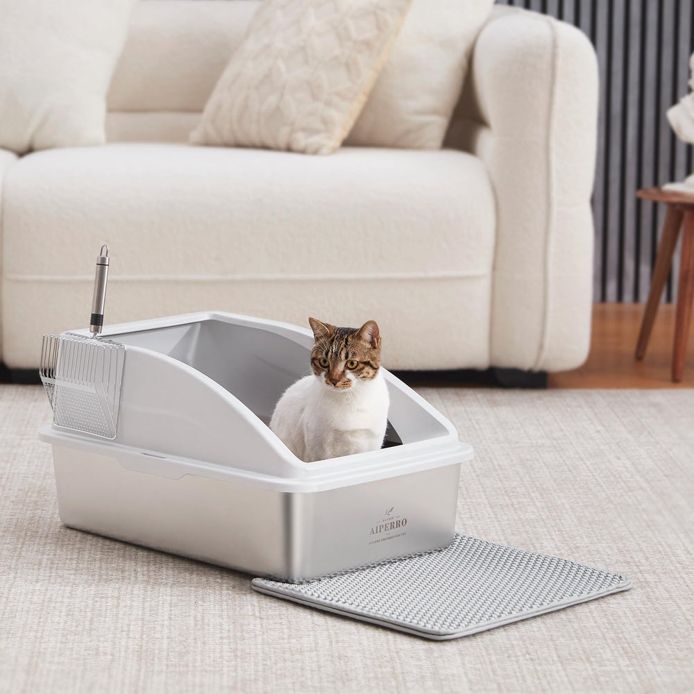 AIPERRO litter scoop with hooks for convenient storage