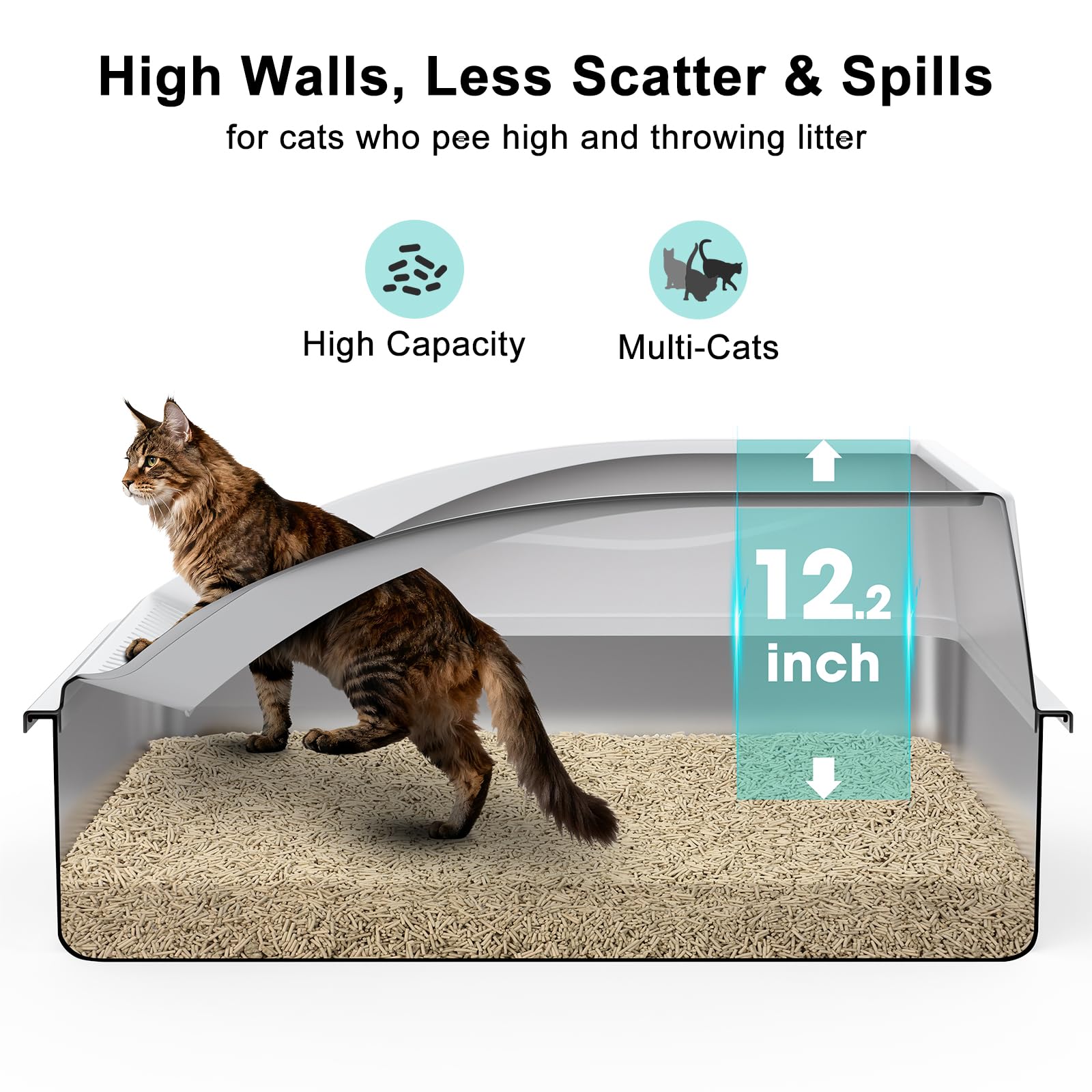 AIPERRO non-stick interior cleans quickly after use.