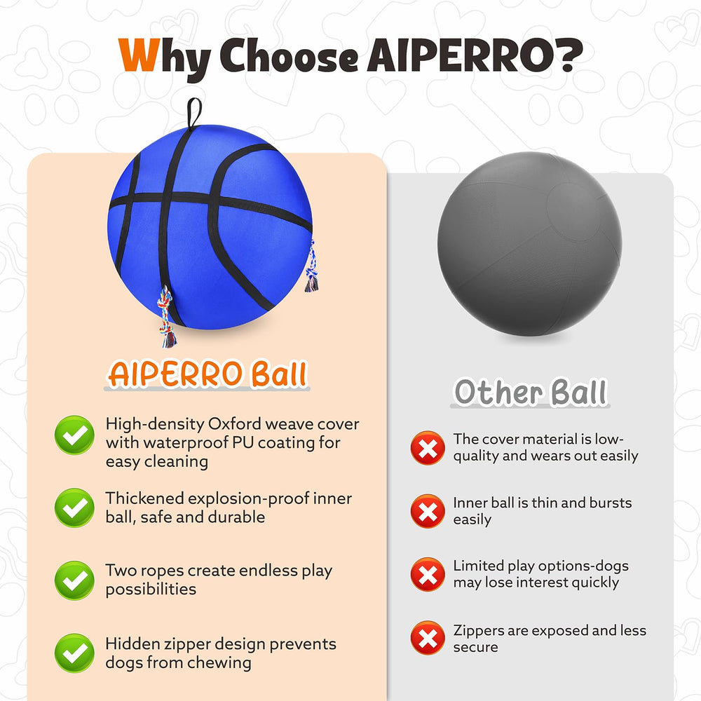 AIPERRO owner handle enables controlled, cooperative play and training.