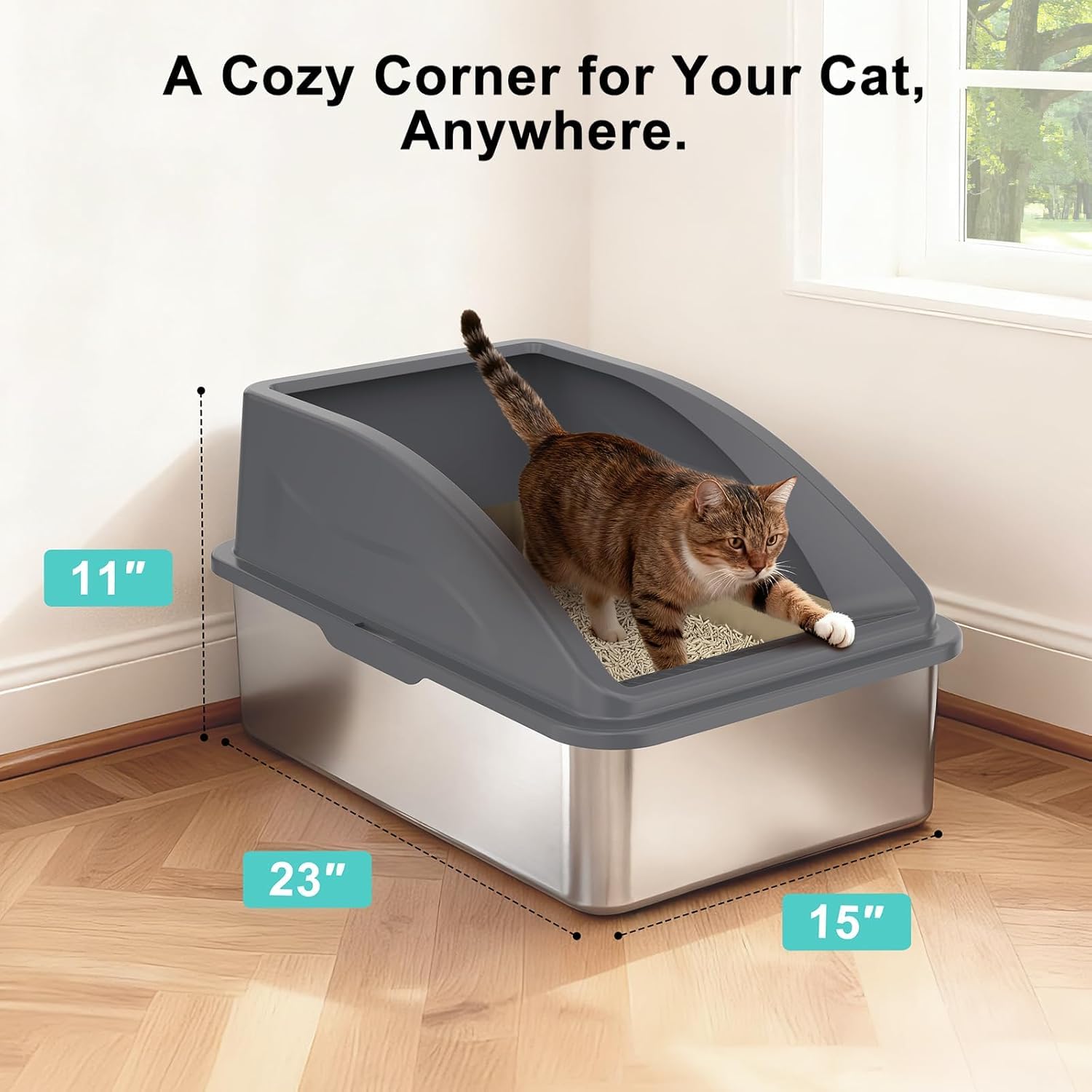 Aiperro sealed bottom prevents leaks and odors.