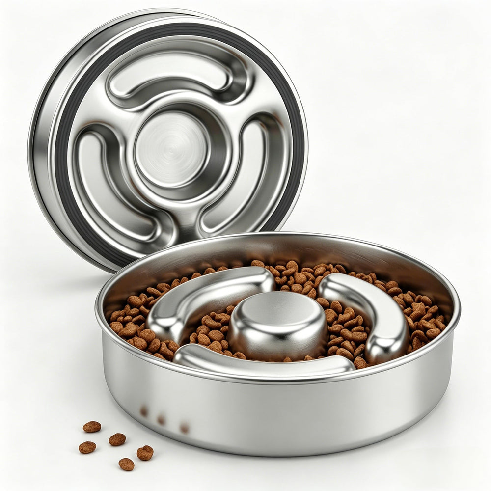 AIPERRO slow feeder bowl top view slows eating for calmer meals