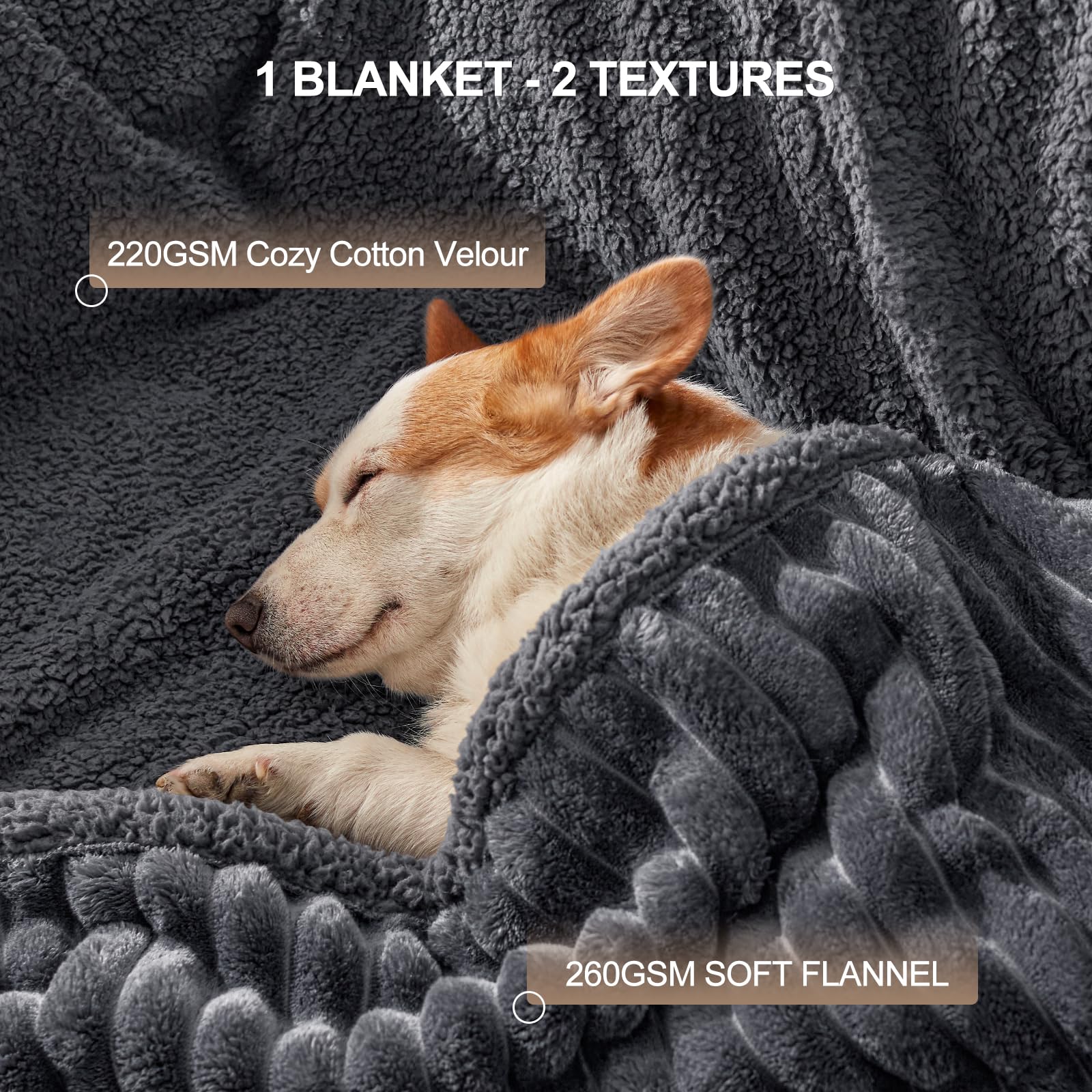 AIPERRO sofa protector blanket guarding against spills and fur on a couch.