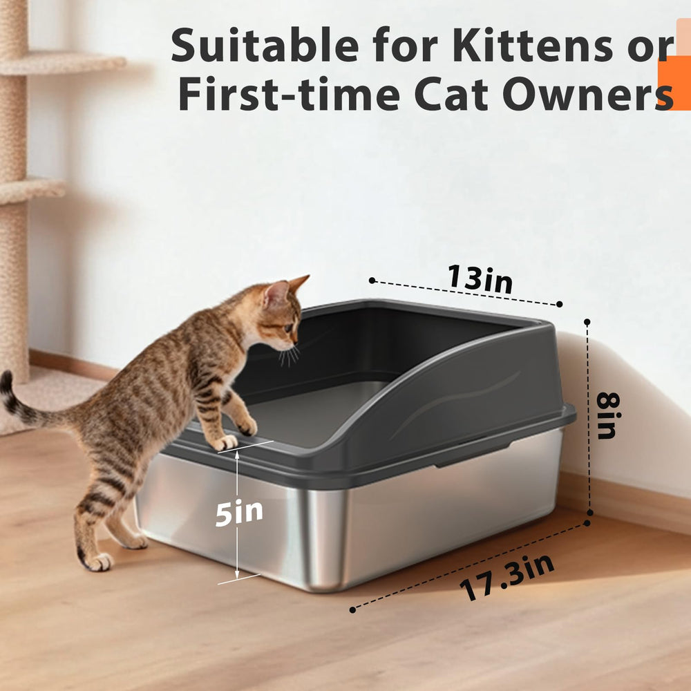 AIPERRO anti-leakage litter box, sealed bottom prevents spills.