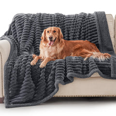 AIPERRO waterproof dog blanket for large dogs protecting the sofa.