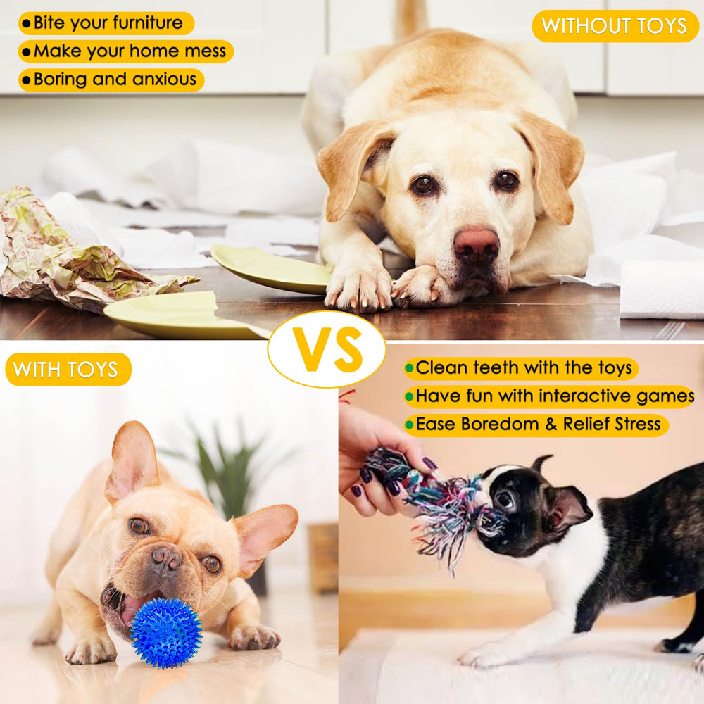 Aipper rope toys mix for tug-of-war and chewing safety