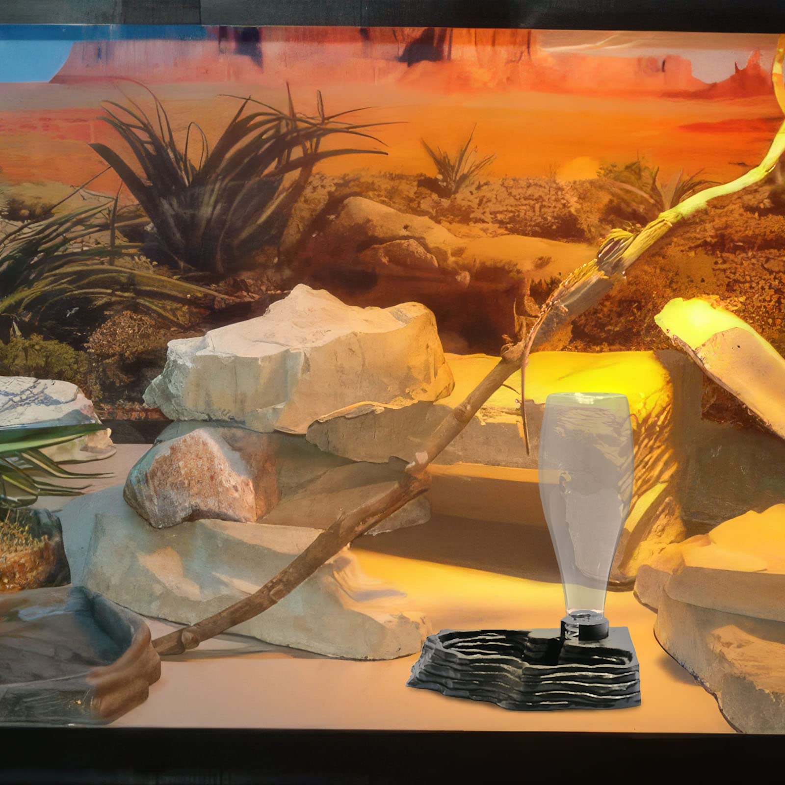 Aipush reptile-compatible design fits bearded dragons, geckos, and more.
