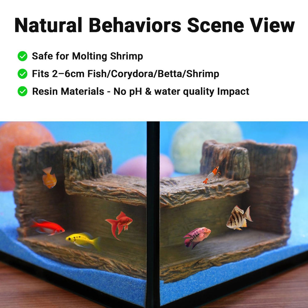 Aiqriwv corner-fit design saves space without blocking swimming areas.