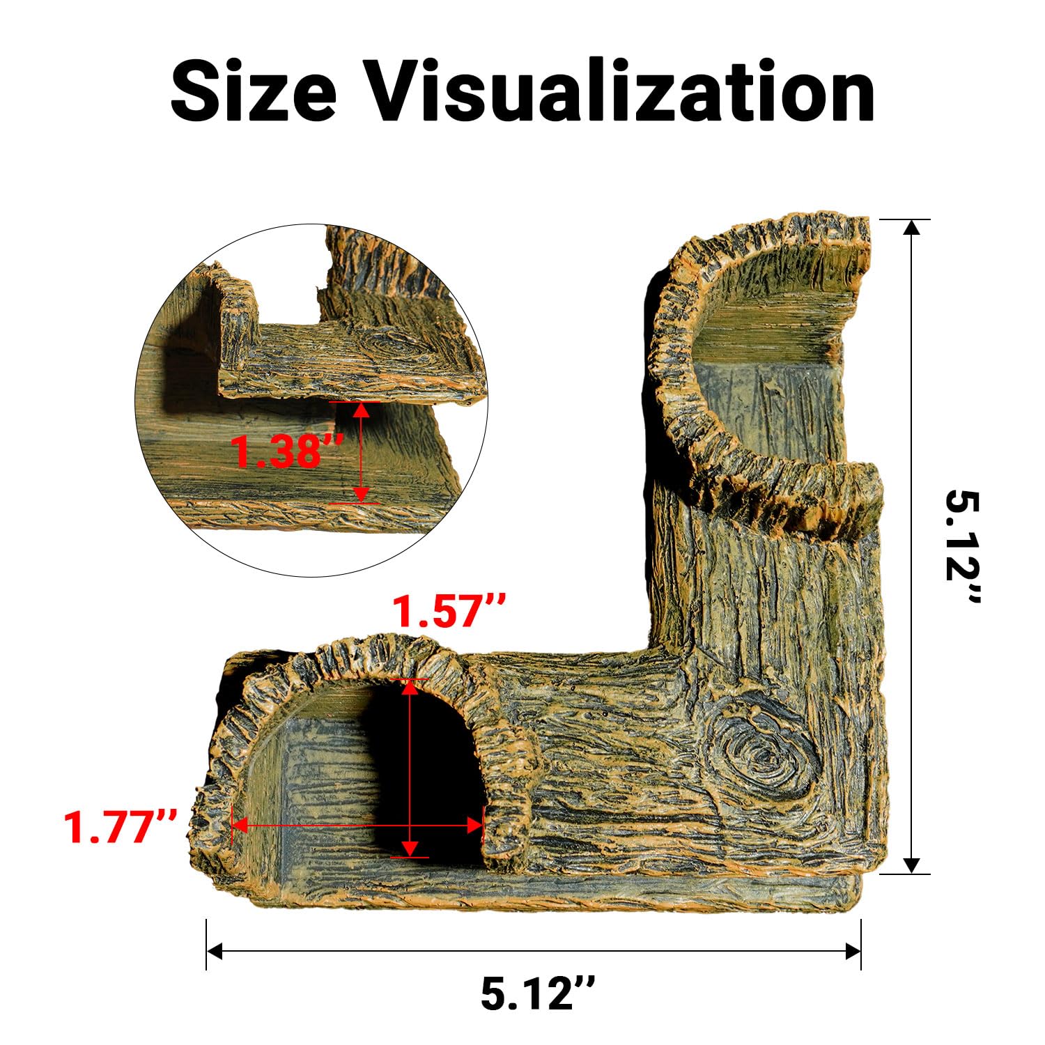Aiqriwv 5.1 by 5.1 by 2.8 inch size fits standard tanks.