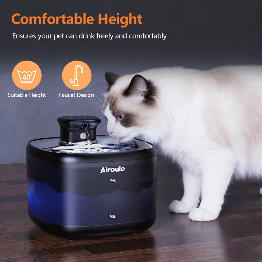 Airoule cordless fountain gift pack highlights convenient care for multiple pets.