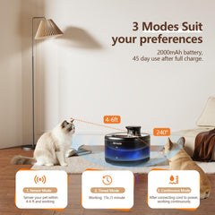 Airoule replacement filters keep water fresh and appealing for pets.