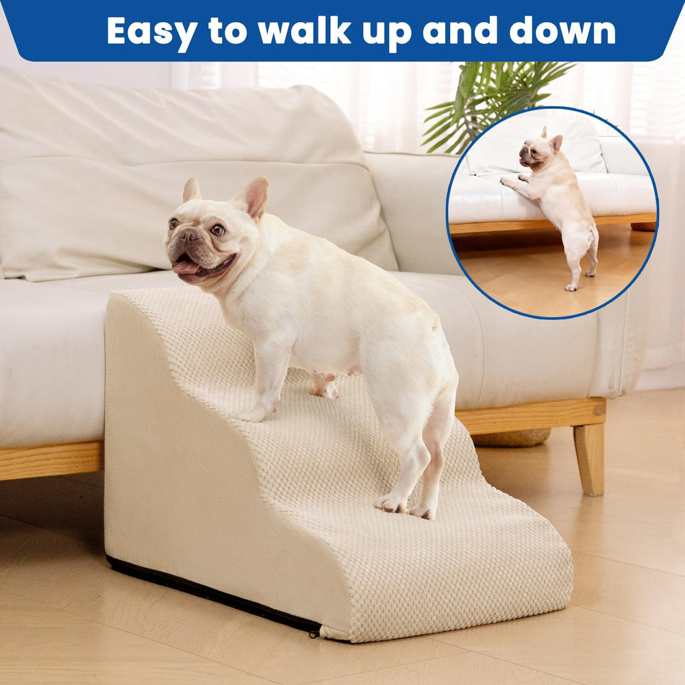 Airpanda Dog Stairs non-slip bottom keeps steps steady