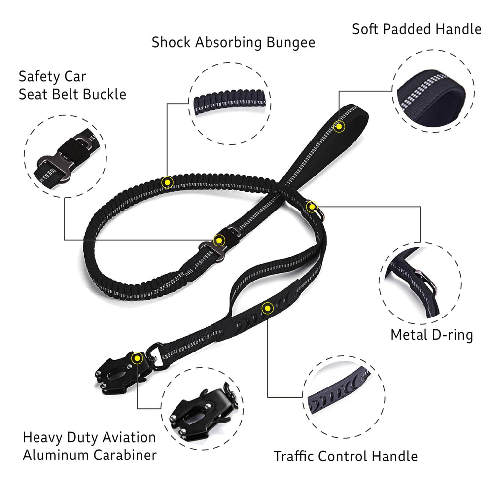 AirUIDOG leash in action shows comfortable range while running.