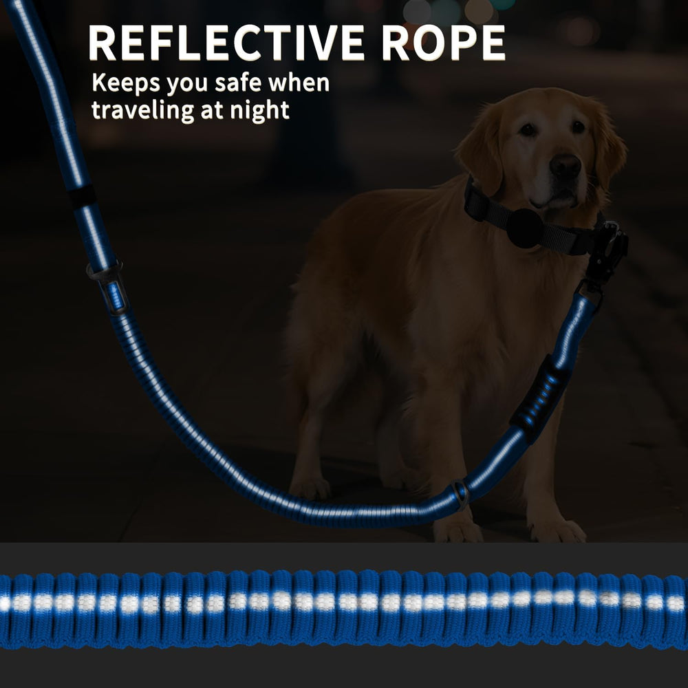 AIRUIDOG leash includes seat belt clip for secure car travel with your dog.