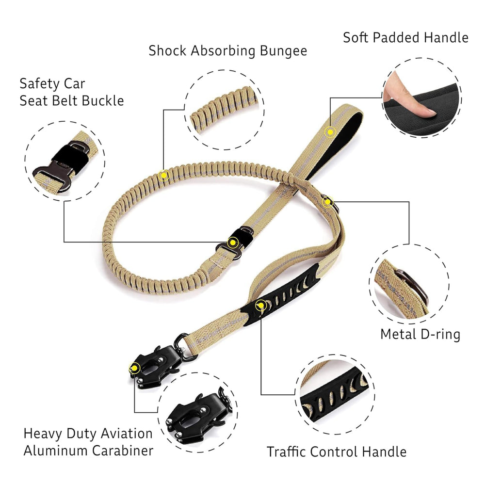 AIRUIDOG heavy-duty leash with 200 lbs capacity for strong dogs.