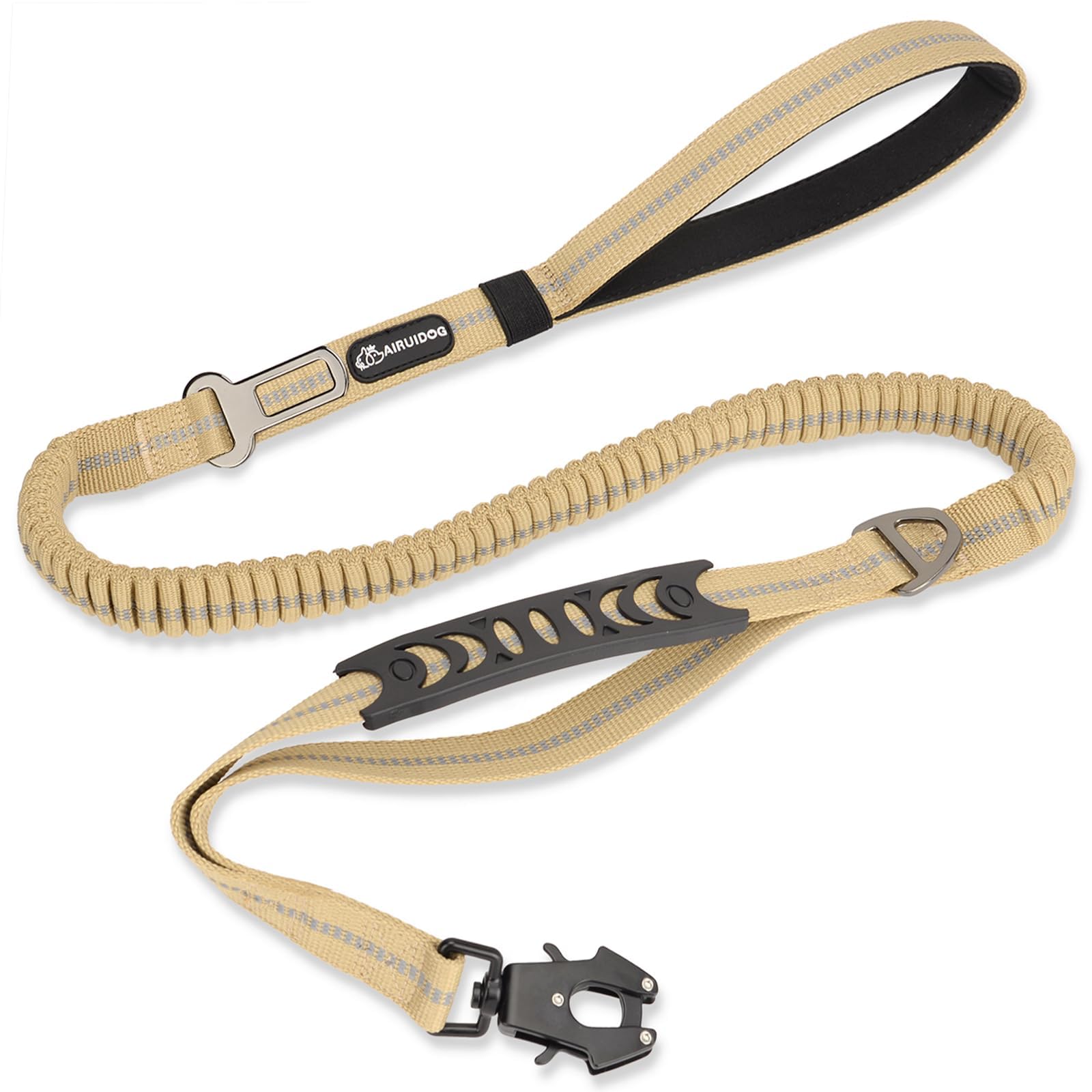 AIRUIDOG heavy-duty leash with rotatable clip for secure, twist-free walks.