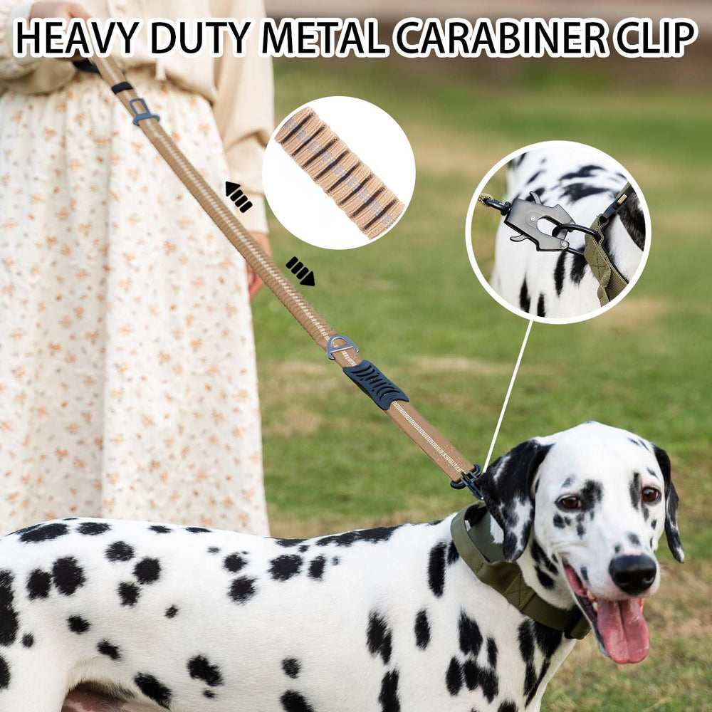 AIRUIDOG heavy-duty leash with reflective stitching for night visibility.