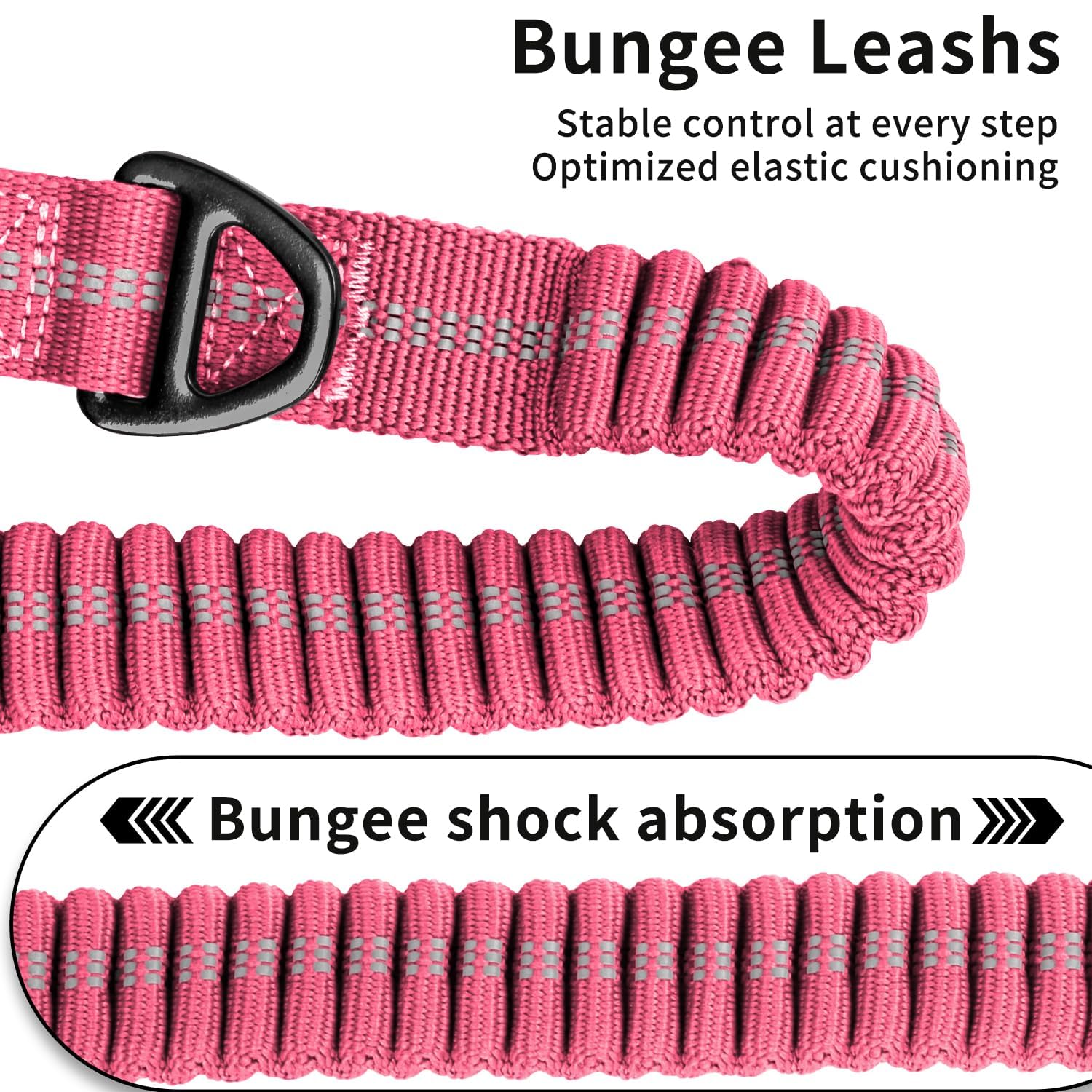 AIRUIDOG shock-absorbing leash reduces jolts during runs