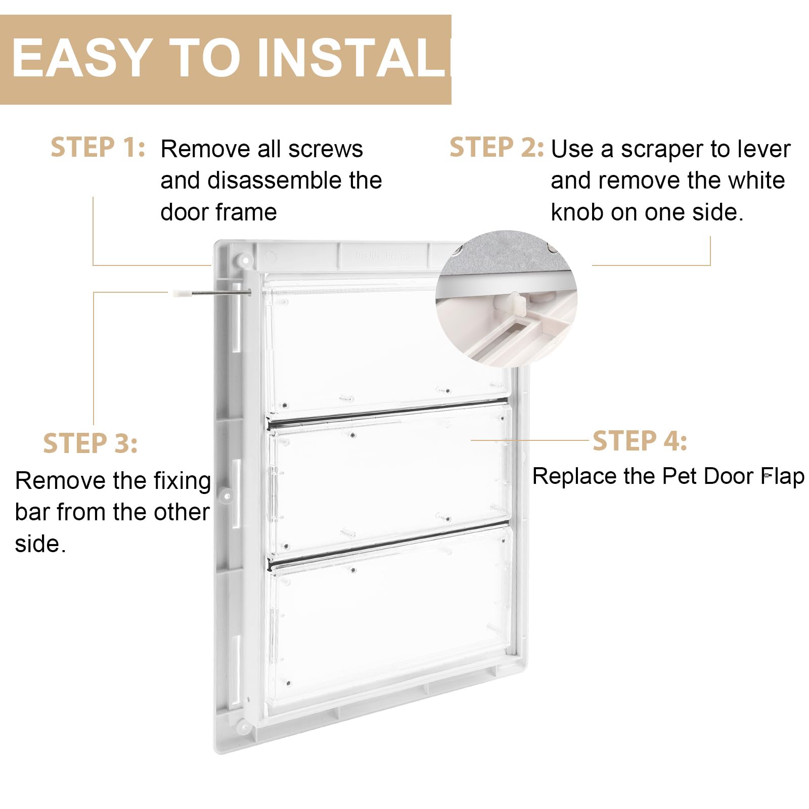 AirVows easy installation with screwdriver and gloves minimizes downtime.