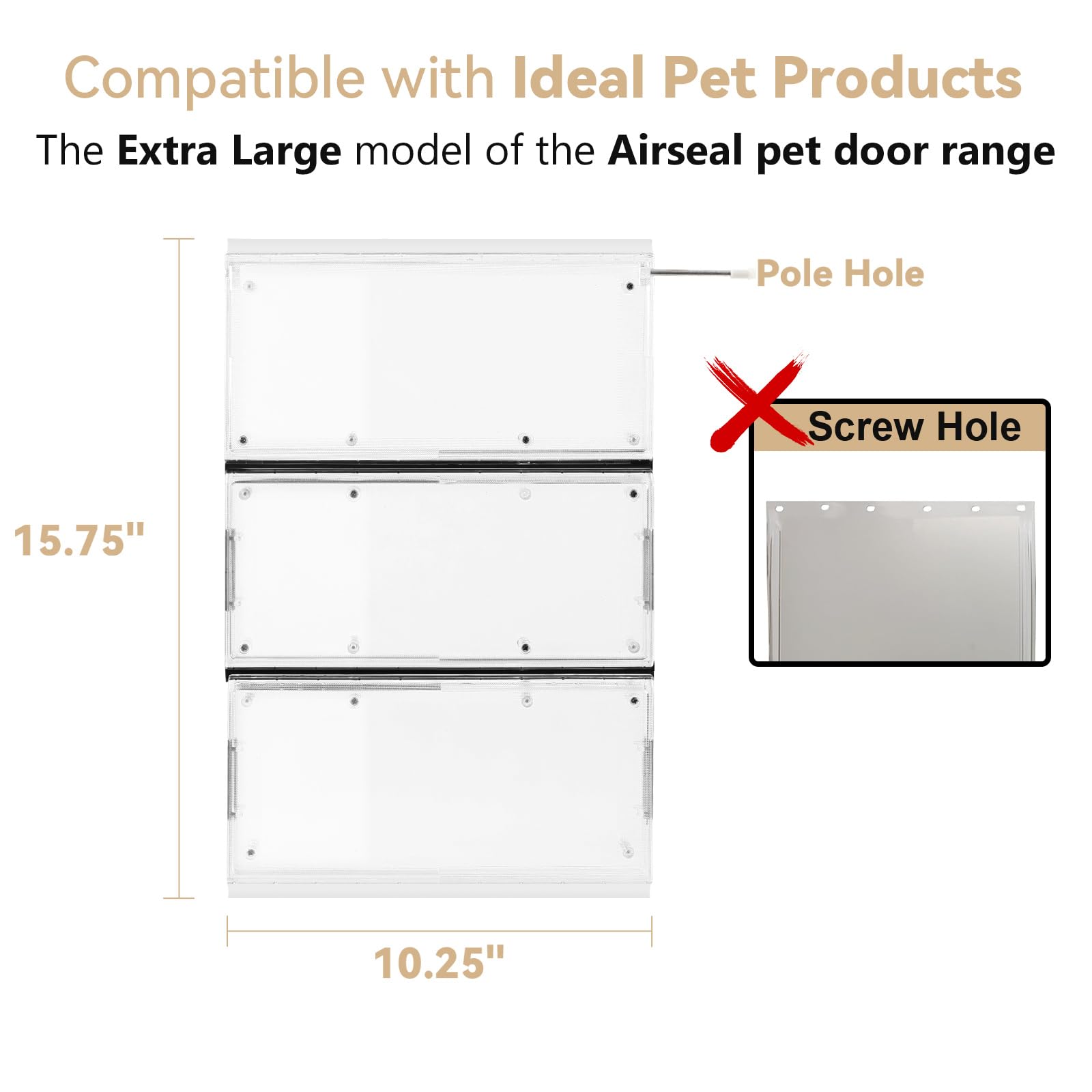 AirVows spare rubber strips 4-pack extend life and reduce maintenance.