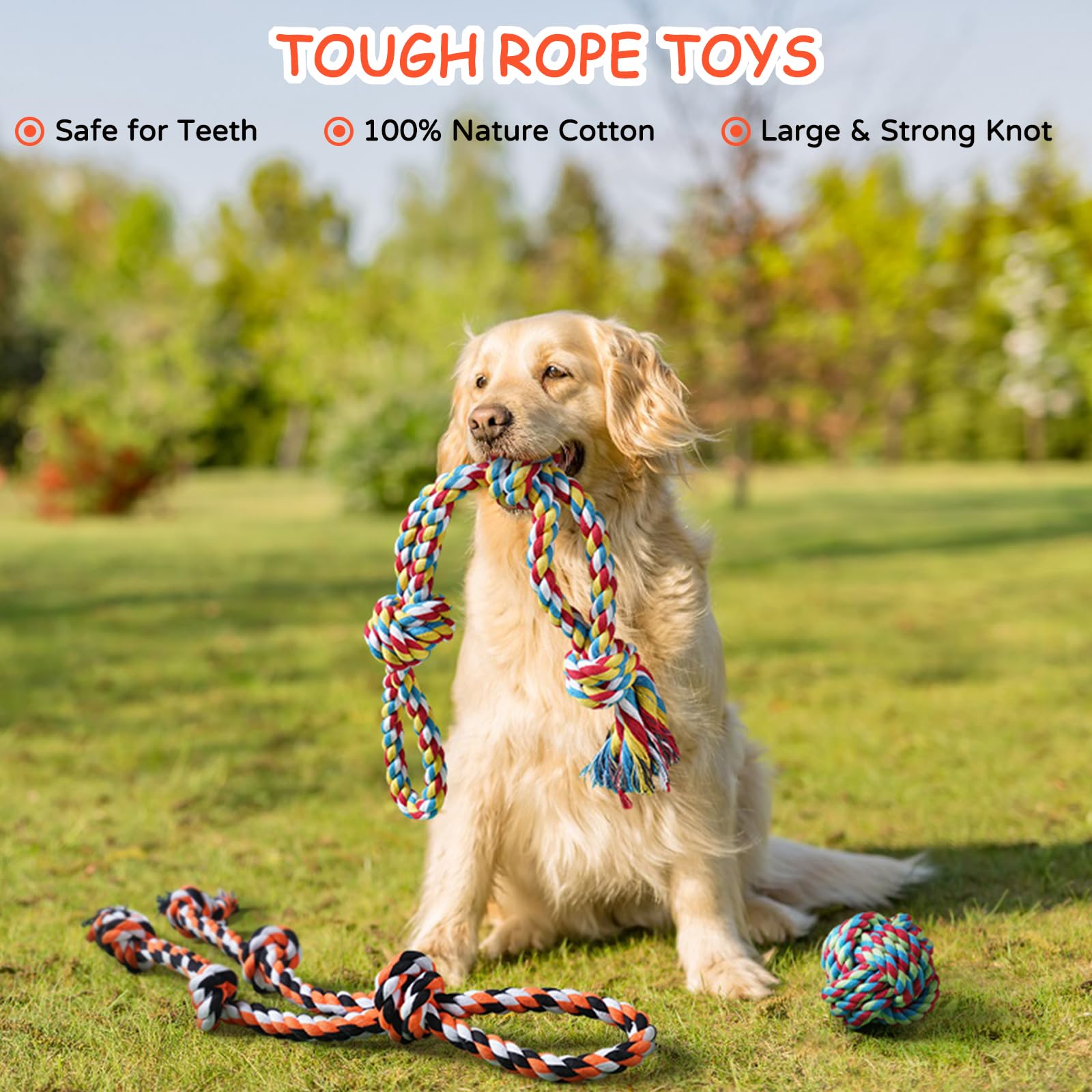 Aitmexcn second 3.93 inch rope ball toy for grab-and-tangle fun and interactive games.