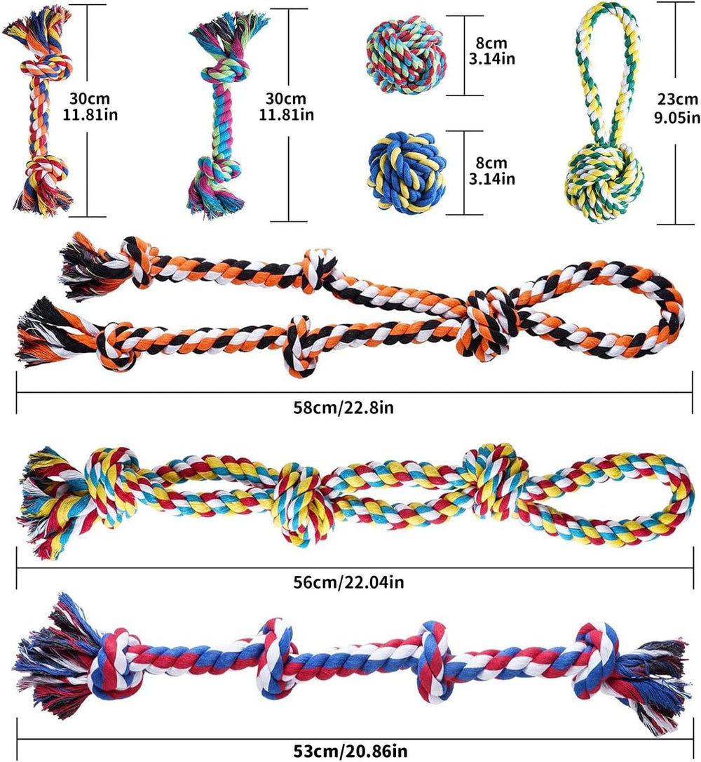 Aitmexcn 11.8 inch knotted chew toy for long sessions and bonding play.