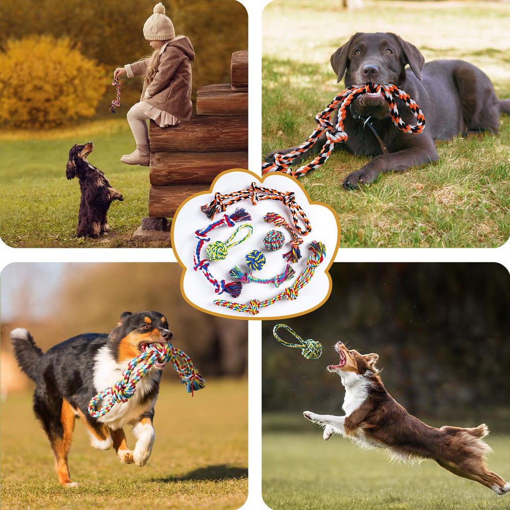 Aitmexcn 27.9 inch knotted chew toy for strong chewers and long-lasting gnawing fun.