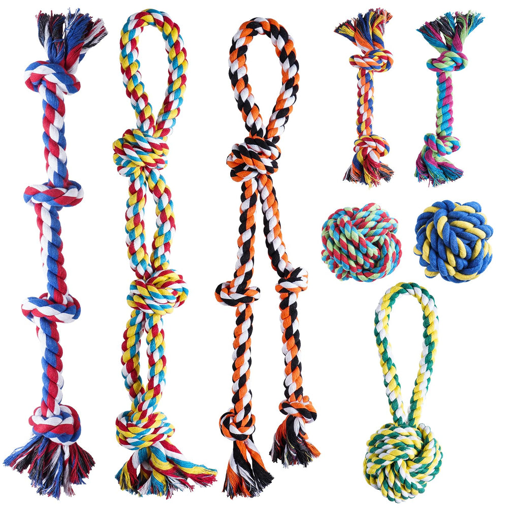 Aitmexcn heavy-duty 27.9 inch knotted tug toy for aggressive chewers and interactive play.