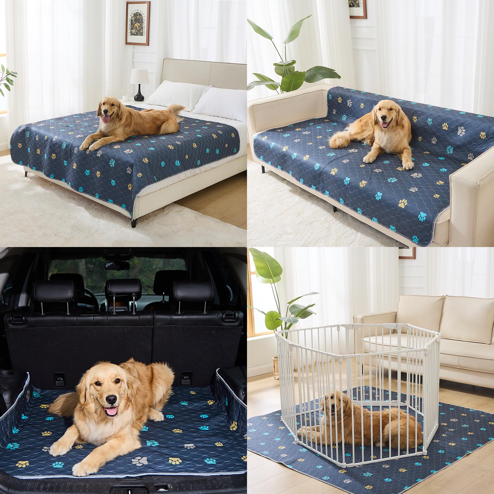 Aitmexcn Durable reusable puppy mat withstands repeated washings.